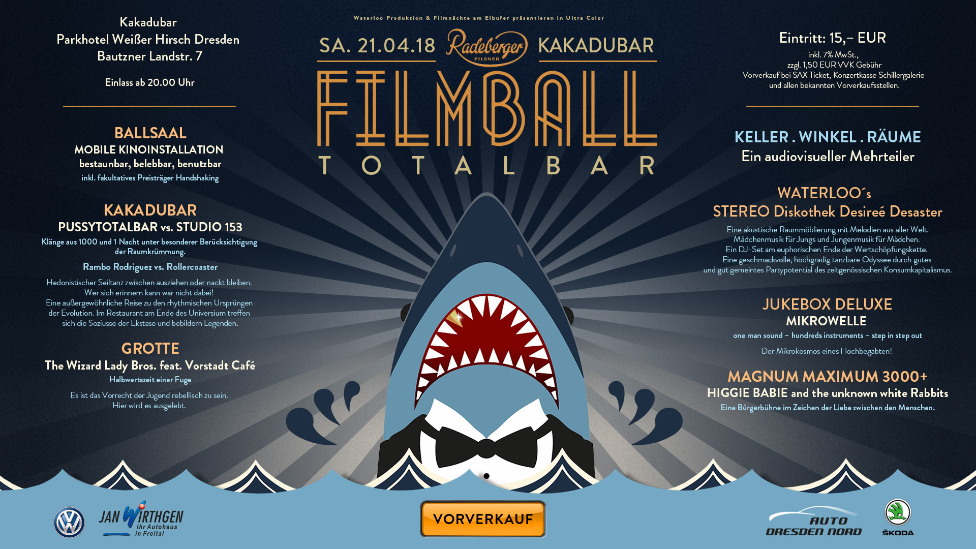 Filmball Dresden 2018 | zum Vorverkauf